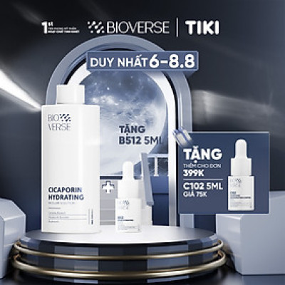 Nước tẩy trang làm sạch dịu nhẹ cho da nhạy cảm  Cicaporin Hydrating Micellar Solution 300ml