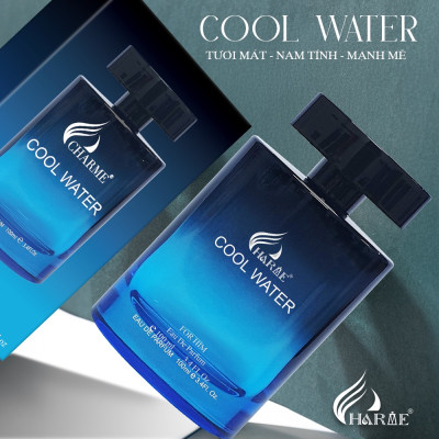 Nước Hoa Nam CHARME COOL WATER 100ml 2024 Lưu Hương Lâu Phóng Khoáng, Nam Tính_Nước Hoa Chính Hãng