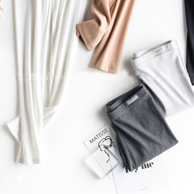 Quần Legging Trơn Nữ Co Dãn, Cực Mềm Thoải Mái Sanduoer (TRẮNG )