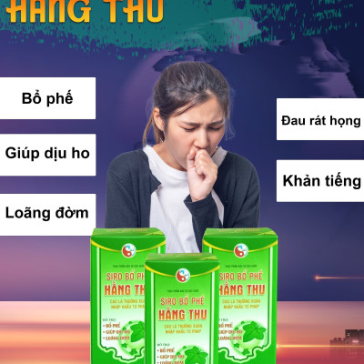 Siro Bổ Phế HT giúp hỗ trợ bổ phế. Hỗ trợ giảm ho, hỗ trợ giảm đờm, giảm đau rát họng, công dụng tiêu đờm, bổ phổi