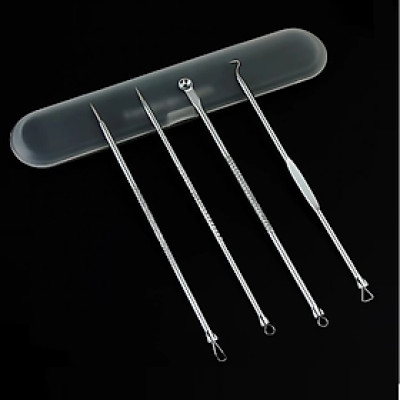 BỘ DỤNG CỤ NẶN MỤN 4 CÂY CÓ HỘP ĐỰNG - Hàng chính hãng