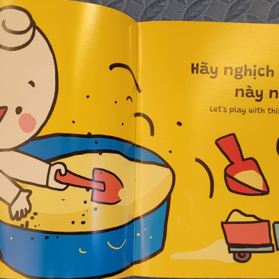 Sách Ehon Miu Bé Nhỏ Phần 4 Song Ngữ - Miu Bé Nhỏ Đừng Lãng Phí Đồ Ăn Nhé