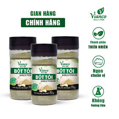 Combo 3 hũ Bột Tỏi Việt Ấn (70gr/hũ)