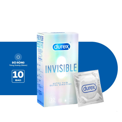 BAO CAO SU Durex Invisible Extra Thin, Extra Sensitive 10S