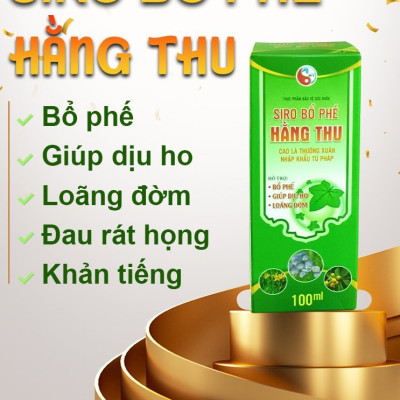 Siro Bổ Phế HT giúp hỗ trợ bổ phế. Hỗ trợ giảm ho, hỗ trợ giảm đờm, giảm đau rát họng, công dụng tiêu đờm, bổ phổi