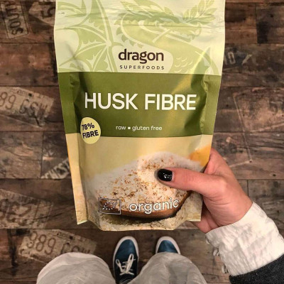 Vỏ hạt mã đề (Psyllium husk) hữu cơ 150gr - Dragon Superfoods