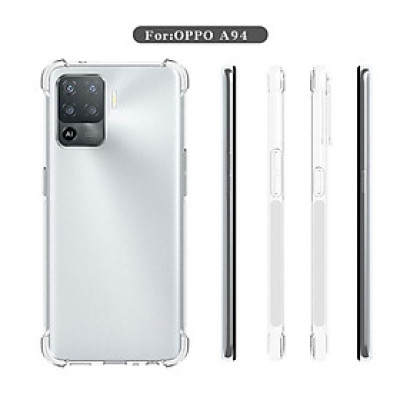 Ốp lưng dẻo trong chống sốc bảo vệ camera dành cho OPPO A94 - hàng nhập khẩu