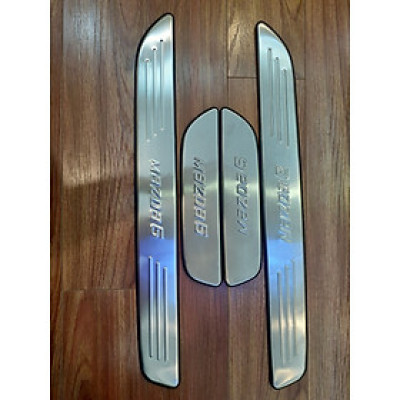  Bộ Ốp bậc cửa, Nẹp bước chân INOX sus 304 dành cho xe Mazda 6 - Bên ngoài