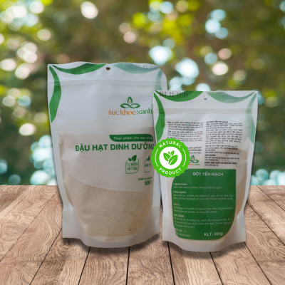 Bột yến mạch nguyên chất Sức Khỏe Xanh, Túi 400gr