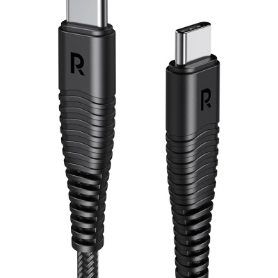 Combo RAVPower Củ Sạc Điện Thoại USB Type-C 61W RP-PC105 + Dây Cáp Sạc Type C to Type C RP-CB047 - Hàng Chính Hãng