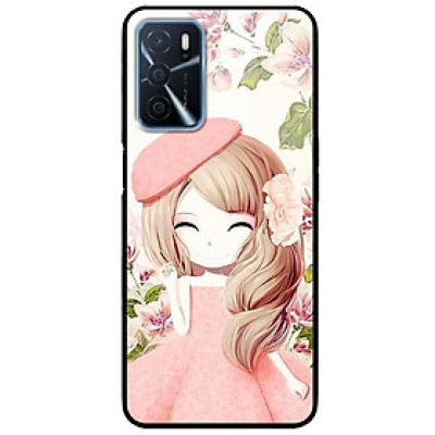 Ốp lưng dành cho Oppo A16 mẫu Anime Cô Gái Váy Bông