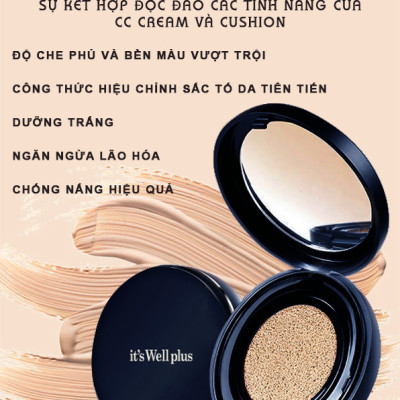 Kem Phấn Nước Trang Điểm Kiềm Dầu Và Dưỡng Trắng Da Phong Cách Hàn Quốc (tặng 02 lõi phấn)