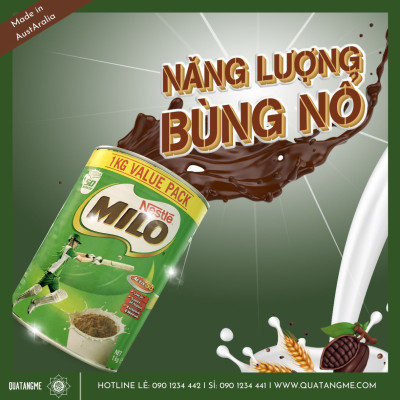 Sữa bột Nestlé Milo Australia giúp bé phát triển chiều cao và cân năng, thông minh và sáng tạo năng động vượt trội - QuaTangMe Extaste