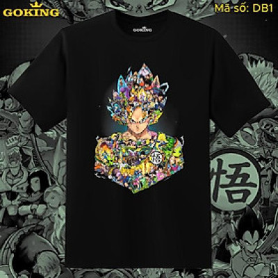 Áo thun siêu phẩm 7 Viên Ngọc Rồng, mã DB1. Áo phông in hình anime manga cao cấp cho nam nữ teen trẻ em