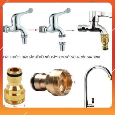 Vòi Xịt️Evoucher Bộ dây vòi xịt nước rửa xe, tưới cây , tăng áp 3 lần, loại 20m 206701-2 đầu đồng,cút,nối đen +  đai