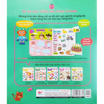 Những từ vựng đầu tiên  - Bé vui học tiếng anh  cùng Sticker
