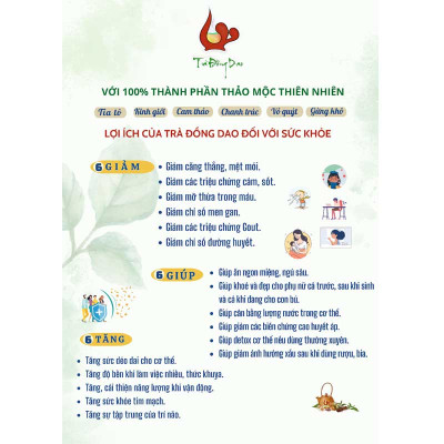 trà đau bụng kinh, giảm đau bụng và đau lưng hiệu quả không cần dùng thuốc,từ 100% thảo mộc thiên nhiên quý hiếm an toàn, túi gồm 33 gói