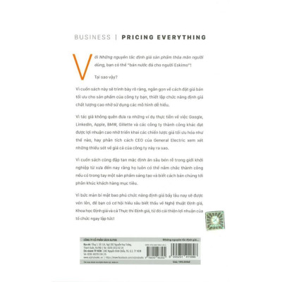 Sách Những Nguyên Tắc Định Giá Sản Phẩm Thỏa Mãn Người Dùng - Alphabooks - BẢN QUYỀN