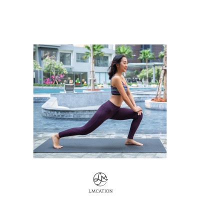 Quần dài thể thao phối lưới LMcation Venus - Màu tím