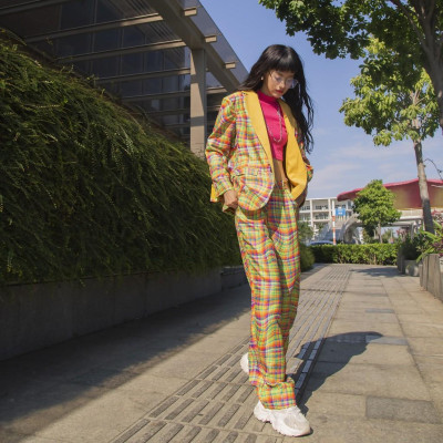 Quần Dài Họa Tiết TARTAN - 