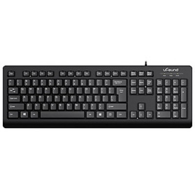 106 phím Bàn phím uFound U-70 hỗ trợ USB decibel thấp cho nhà / Văn phòng