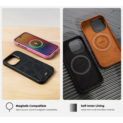 Ốp LAUT Motif Dành Cho iPhone 14 Pro/ 14 Pro Max Khung TPU Dễ Tháo Lắp Phủ Da Thuần Chay PU Êm Ái Sang Bền Chống Sốc 3m Hàng Chính Hãng