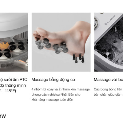 Máy massage chân Lumias LMF-01W Hàng chính hãng