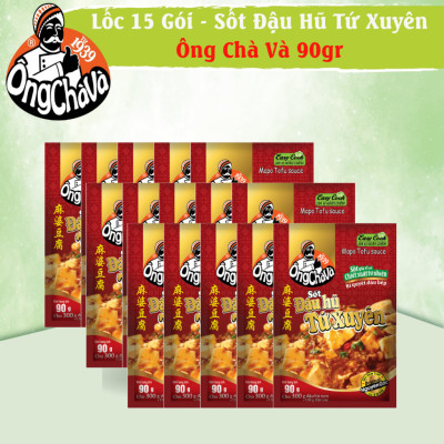 Lốc 15 Gói Sốt Đậu Hũ Tứ Xuyên Ông Chà Và 90g (Mapo Tofu Sauce)