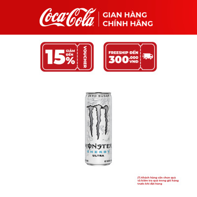Hộp 6 Lon Nước Giải Khát Tăng Lực Monster Energy Ultra Zero 355ml/Lon