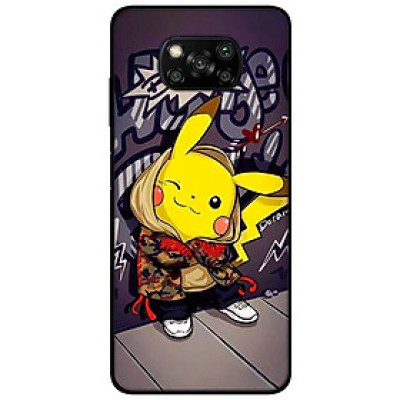 Ốp lưng dành cho Xiaomi Poco X3 mẫu PiKaCHu