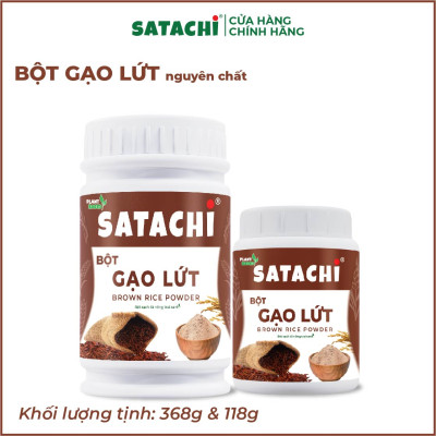 Bột Gạo Lứt nguyên chất SATACHI. Tăng cường hệ miễn dịch, hệ tiêu hóa khỏe mạnh, tốt cho tim mạch. Hộp 368g