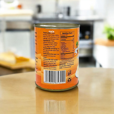 Chôm chôm nhân khớm nước đường (565gr) - Chôm chôm đóng hộp - Chôm chôm đóng lon - Nước trái cây giải khát - Thương hiệu Antesco