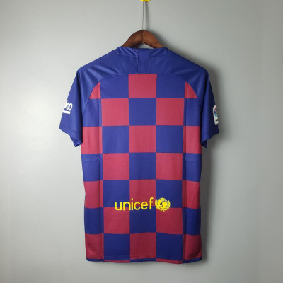 Áo Bóng Đá Retro Barcelona 2019 - Sân Nhà bản cao cấp vải Cotton Polyester