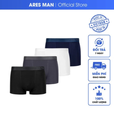 Combo quần lót nam, quần boxer nam chất thun lạnh kháng khuẩn co giãn 4 chiều - Ares Man