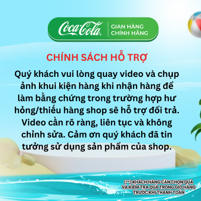 Lốc 24 Lon Nước Giải Khát Không Đường Coca-Cola Light Lon 320ml/Lon   Coca-Cola Official Store_TK