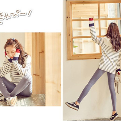 Quần Legging Trơn Nữ Co Dãn, Cực Mềm Thoải Mái Nhập Hàn Quốc (Màu nâu đất)