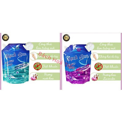 Nước giặt Bạch Lan Siêu Trắng Sáng diệt khuẩn túi 1.8kg công thức Đài Loan