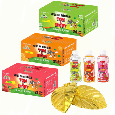 Nước bù điện giải Tom and Jerry ( vị dâu) Alkari , thùng 24 chai x 250ml