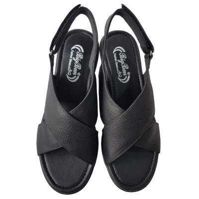 Giày Sandal Cao Gót Da Bò BIGGBEN Cao 5 Phân SDCG146