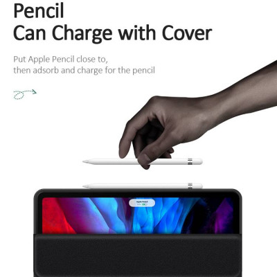 Bao da chống sốc cho iPad Pro 11 2021 Chip M1 / iPad Pro 11 2020 hiệu USAMS US-BH589 có ngăn đụng bút (nắp gập hít nam châm, thiết kế siêu mềm mịn trang bị Smartsleep) - hàng nhập khẩu