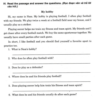 Đề Kiểm Tra Tiếng Anh 7 (Dùng Kèm SGK Kết Nối Tri Thức Với Cuộc Sống) - HA