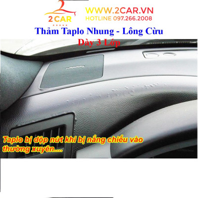 Thảm chống nóng Taplo nhung xe Suzuki XL7/ XL-7 2020- 2023 chống nóng tốt, chống trơn trượt, chuẩn khít