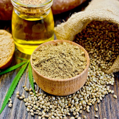 Hạt gai dầu và bột hạt gai dầu hữu cơ đã tách vỏ 200gr - Dragon Superfoods