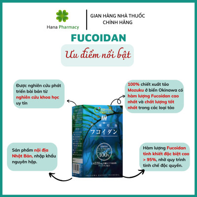 [Nhập khẩu chính hãng] KASSOU OKINAWA FUCOIDAN viên uống giúp tăng đề kháng, hồi phục sức khỏe, ngừa ung thư, chống oxy hóa (Hộp 150 viên/30 ngày)