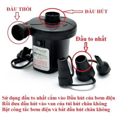 Bơm Điện 2 Chiều Bơm Và Hút Chân Không Wenbo Chuyên Dụng Bơm Bể Bơi, Ghế Hơi - Giao Màu Ngẫu Nhiên