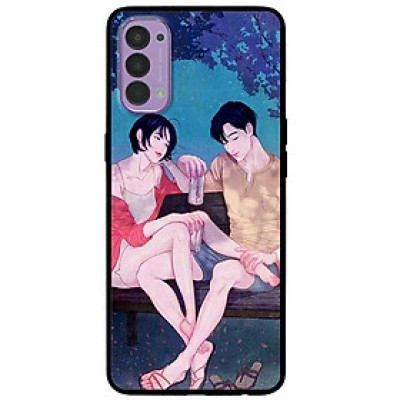 Ốp lưng dành cho Oppo Reno 4 mẫu Cặp Đôi Chill