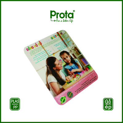 [CHÍNH HÃNG] Đồng hồ gỗ ghép hình Bé gái cao cấp Prota + quà tặng SỐC