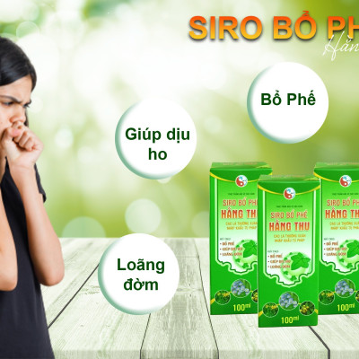 Siro Bổ Phế HT giúp hỗ trợ bổ phế. Hỗ trợ giảm ho, hỗ trợ giảm đờm, giảm đau rát họng, công dụng tiêu đờm, bổ phổi