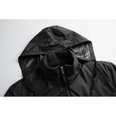 Áo khoác dù dấu nón 2 lớp lót nỉ cao cấp SITAKI AKD38