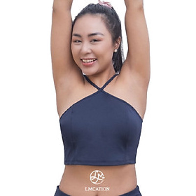 Áo ngực thể thao cổ yếm LMcation Sophie - Xanh đen